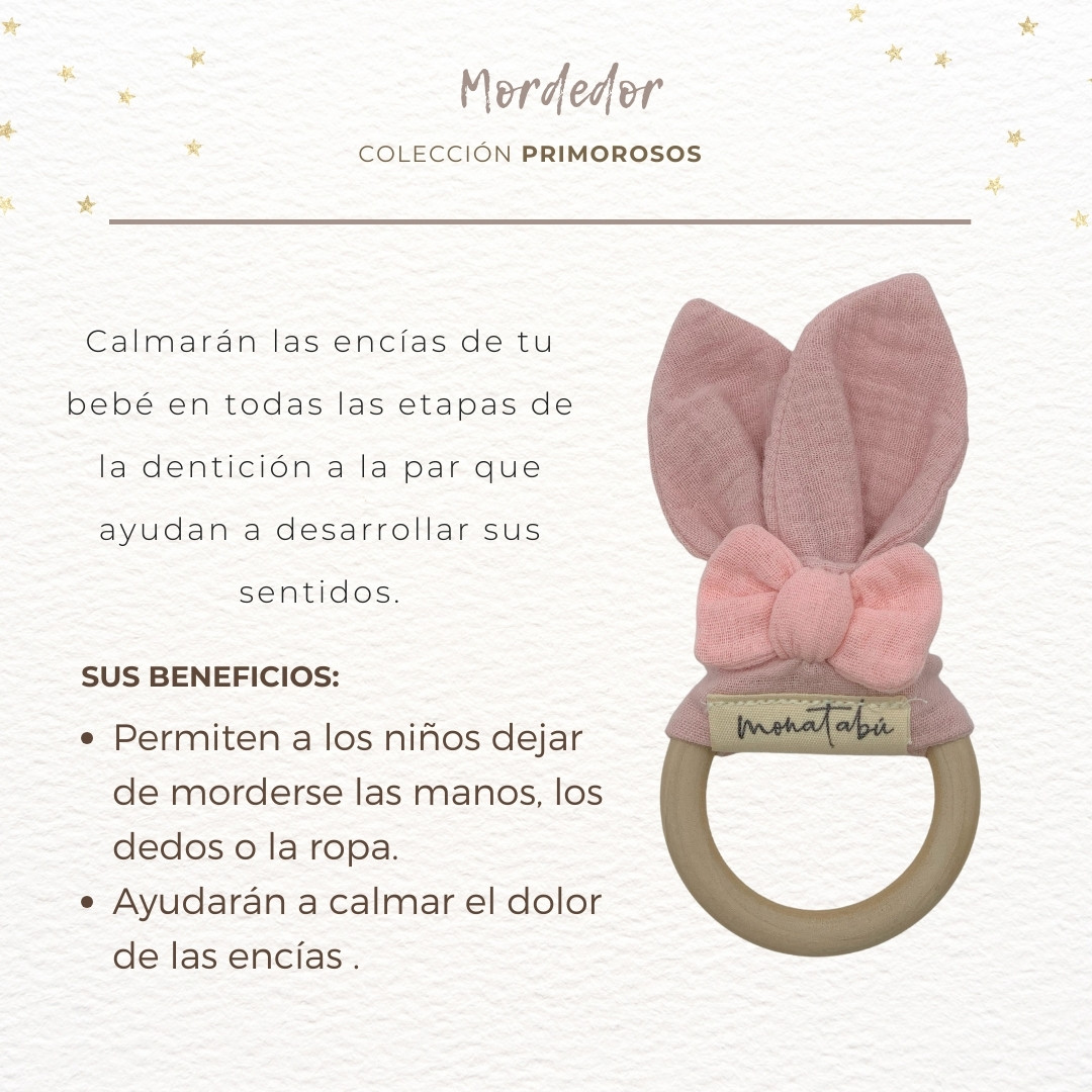 294 PACK PRIMOROSO ROSA 4 Pack doudou rosa + Cambiador + Mordedor - Imagen 3
