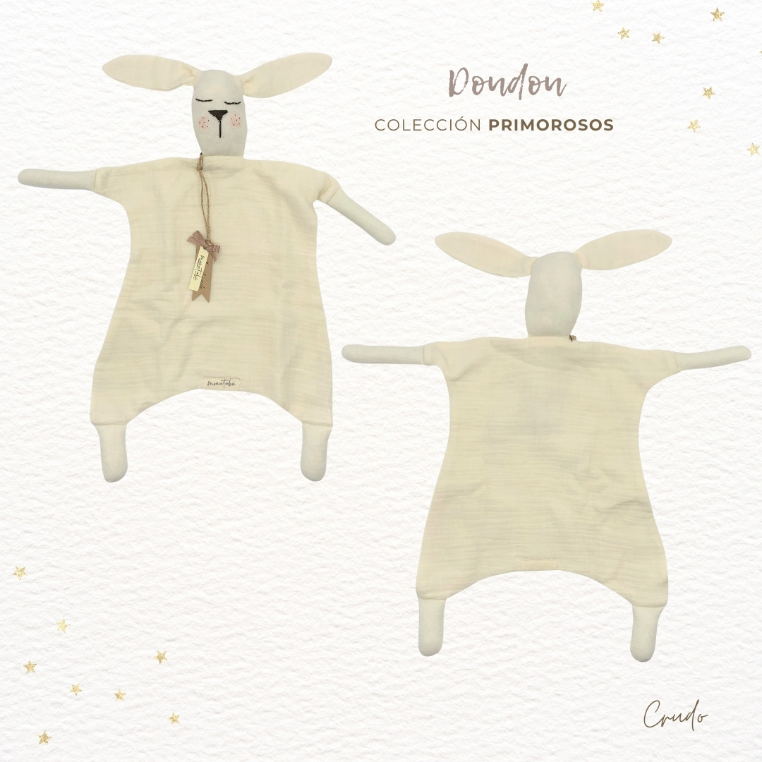 297 PACK PRIMOROSO CRUDO 2 Pack doudou crudo + Cambiador + Mordedor - Imagen 2