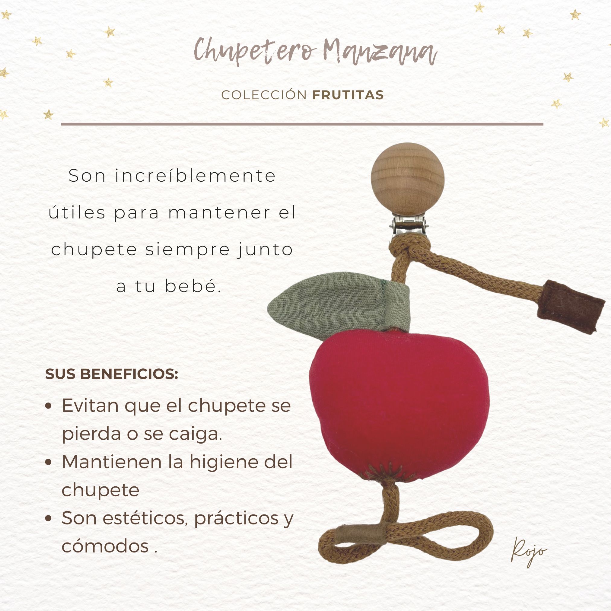 CHUPETERO FRUTAS MANZANA 1 Chupetero manzana