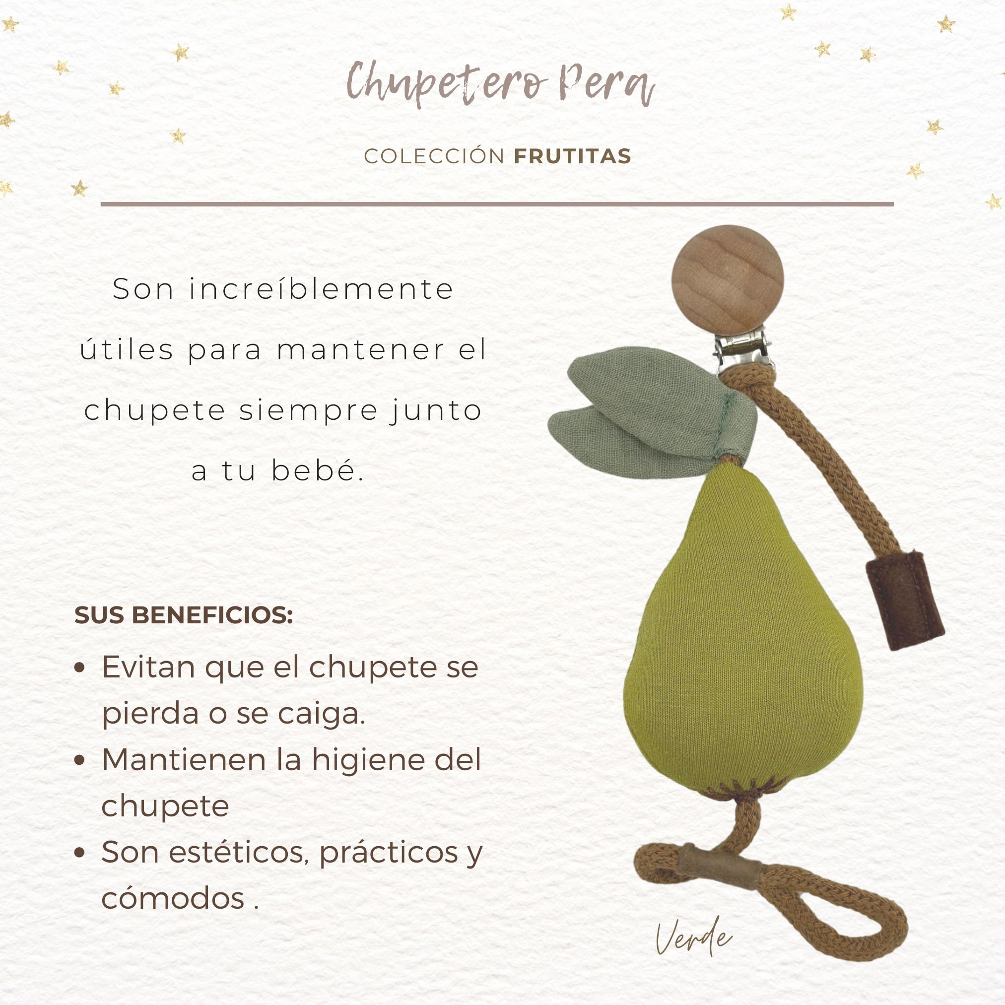 CHUPETERO FRUTAS PERA 1 Chupetero pera