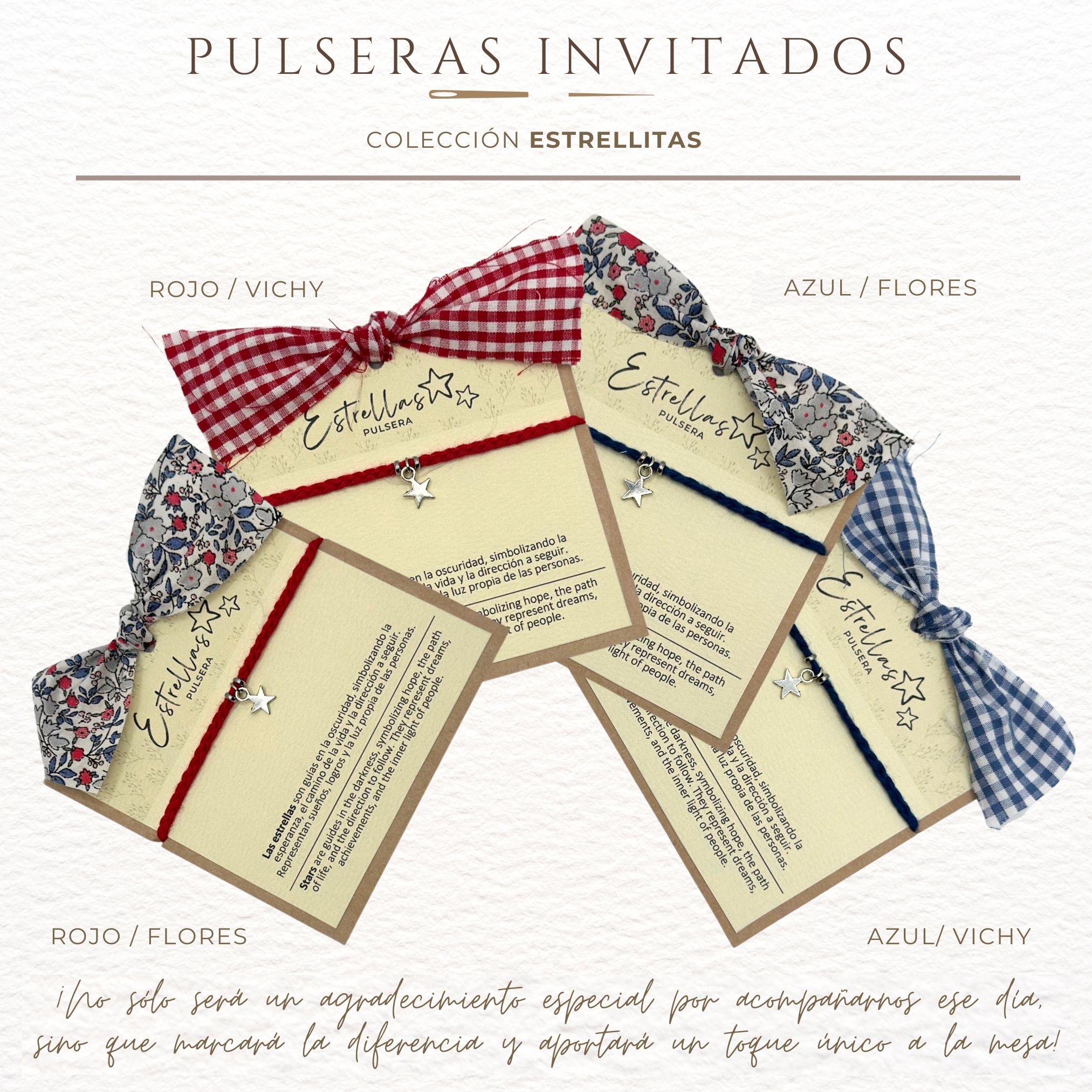 GRUPAL PULSERA REGALO INVITADOS ESTRELLITAS 1 Pulsera regalo invitados estrellita