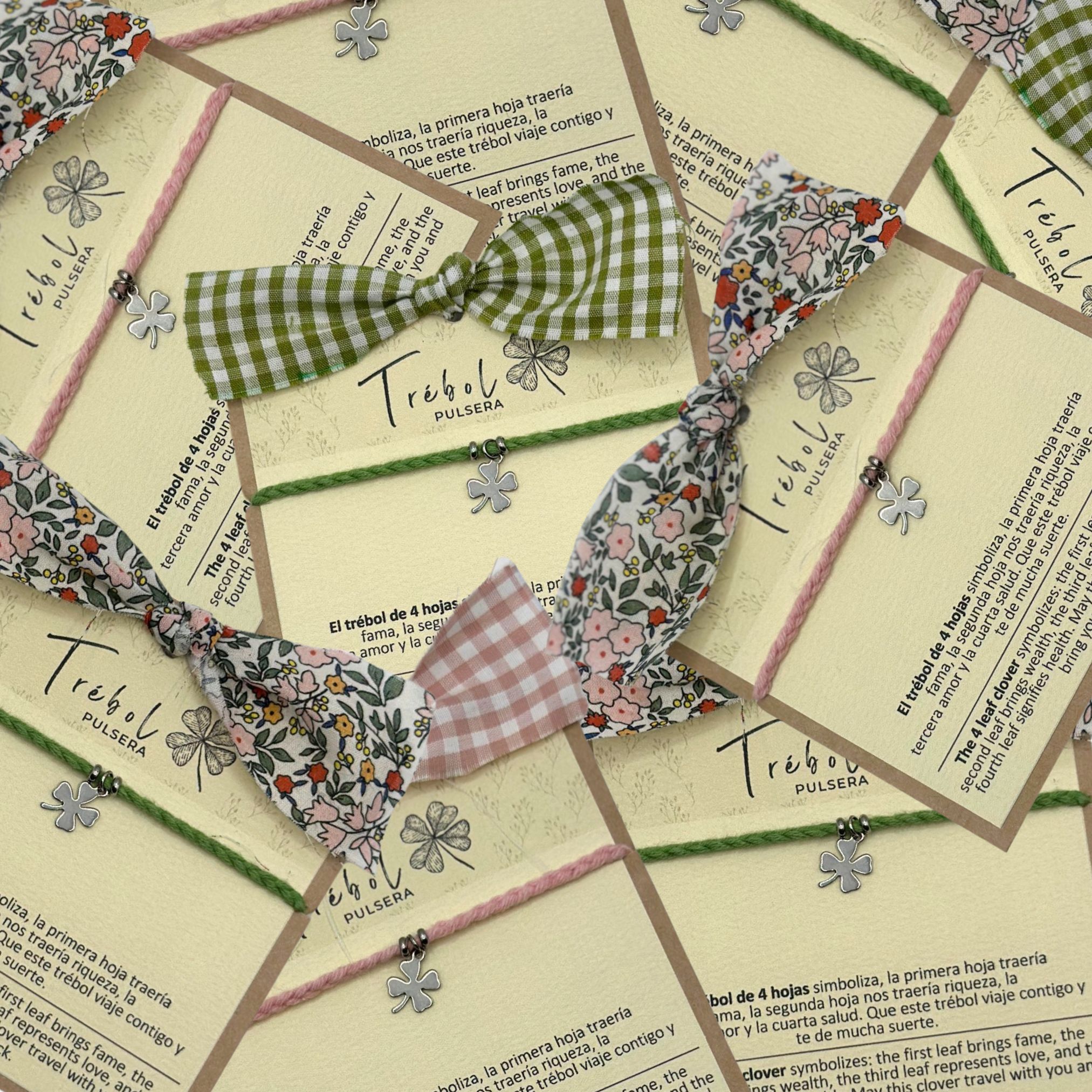 GRUPAL PULSERA REGALO INVITADOS TREBOLES 2 Pulsera regalo invitados trébol - Imagen 3