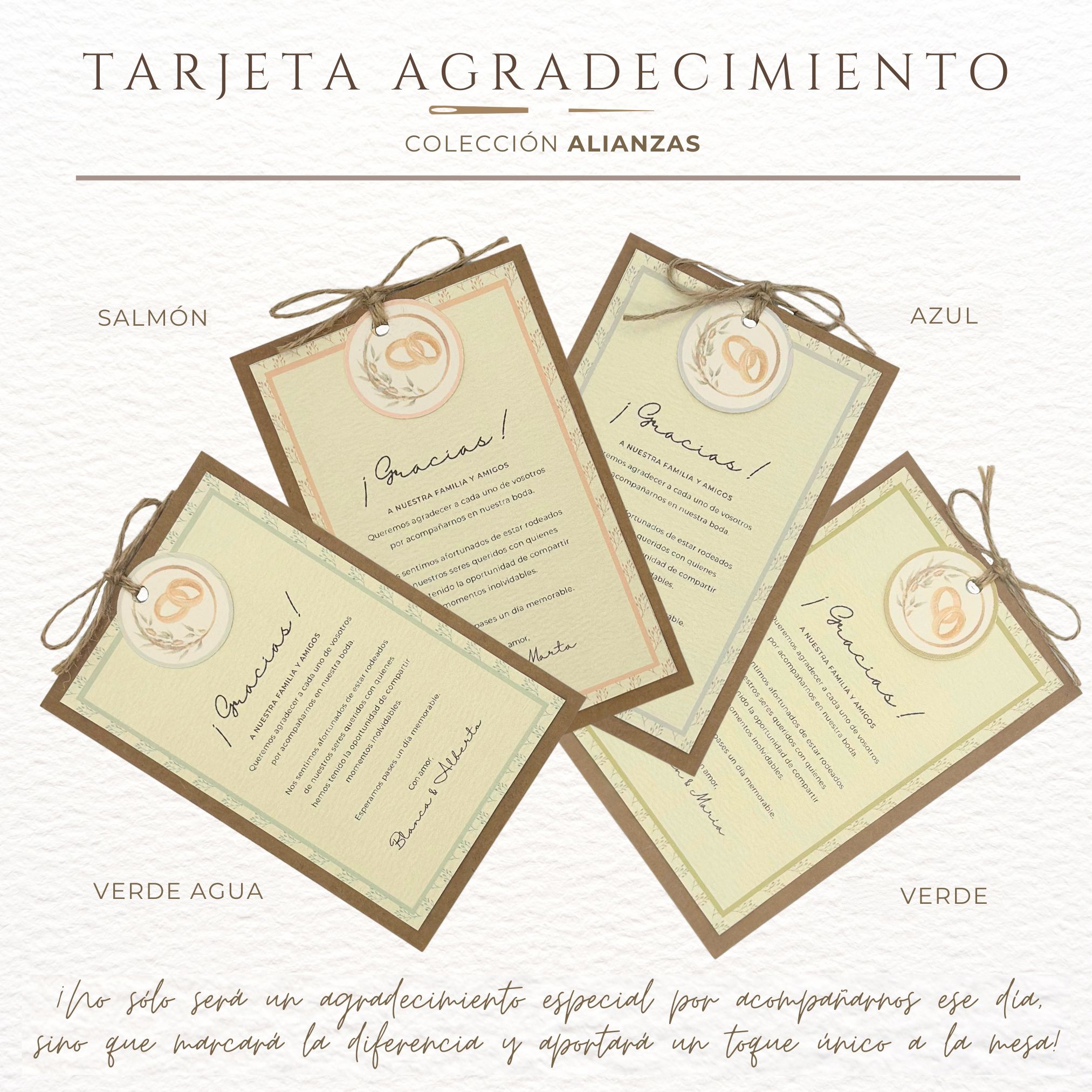 TARJETAS AGRADECIMIENTO ALIANZAS 1 Tarjetas agradecimiento eventos alianzas