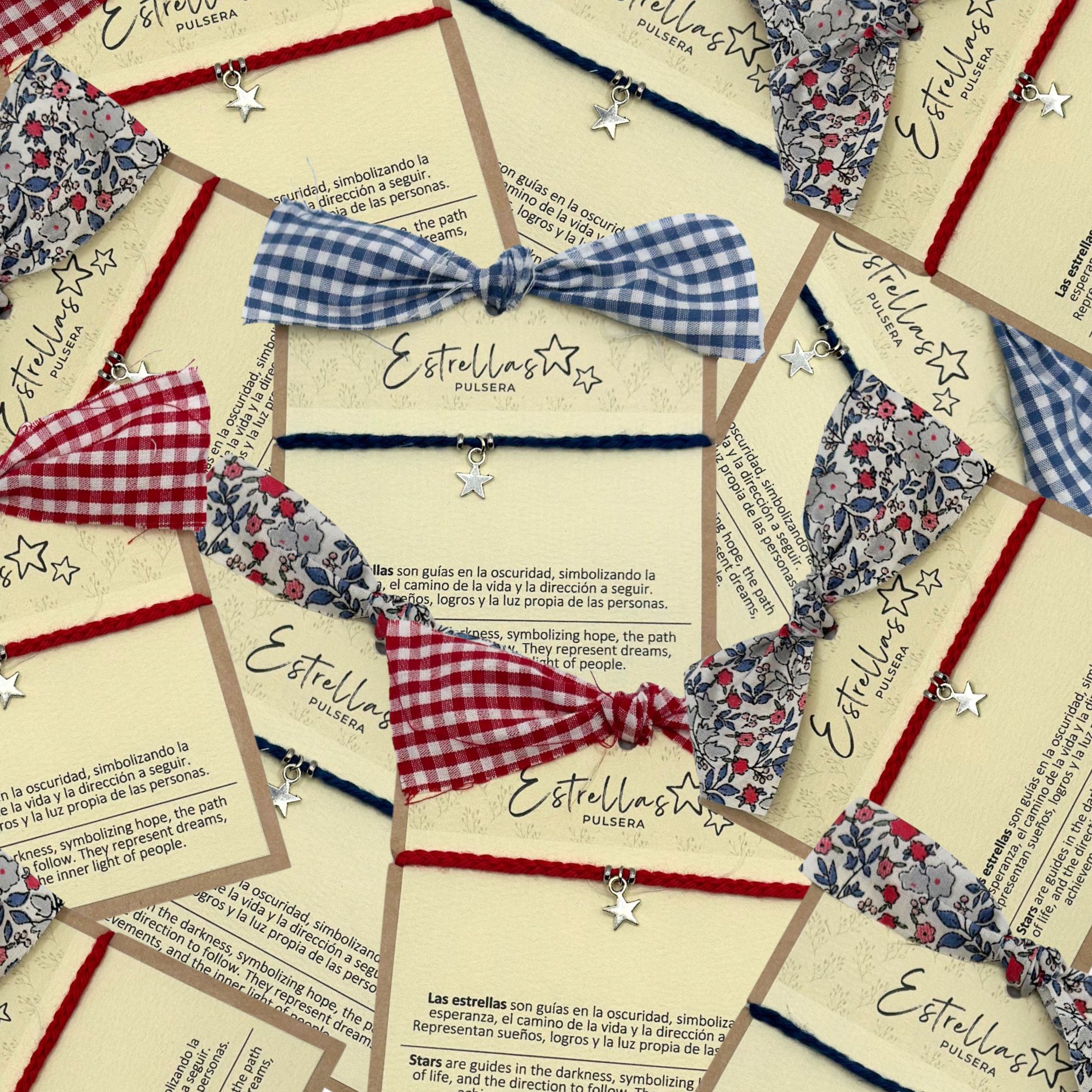 TARJETAS AGRADECIMIENTO ESTRELLITAS 2 Pulsera regalo invitados estrellita - Imagen 3